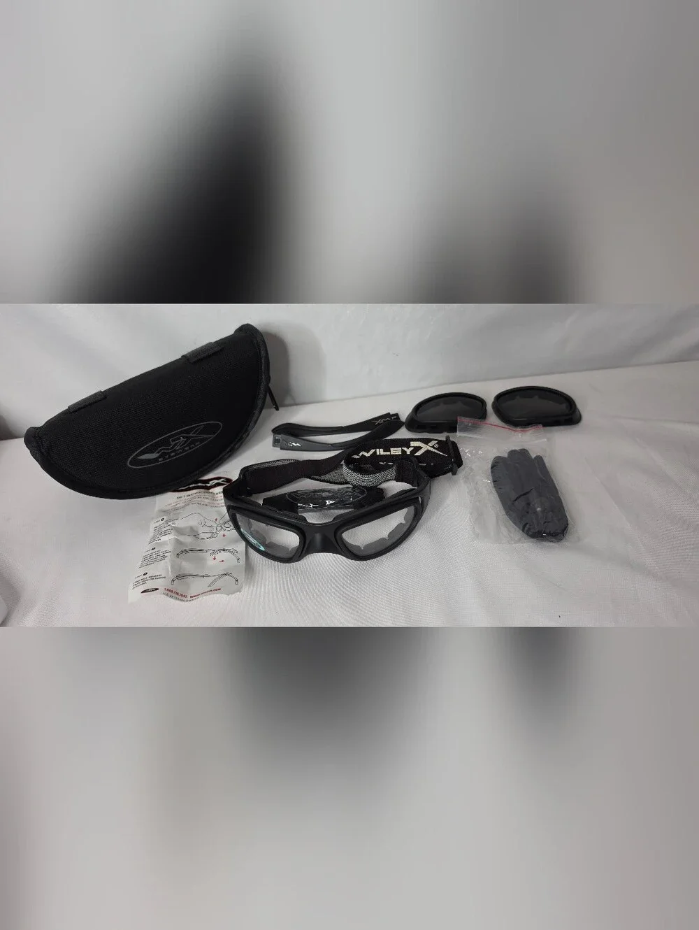 Wiley X SG-1 Motorcycle Goggles Ballistic Tactical Eyewear Set Z87-2  Italy